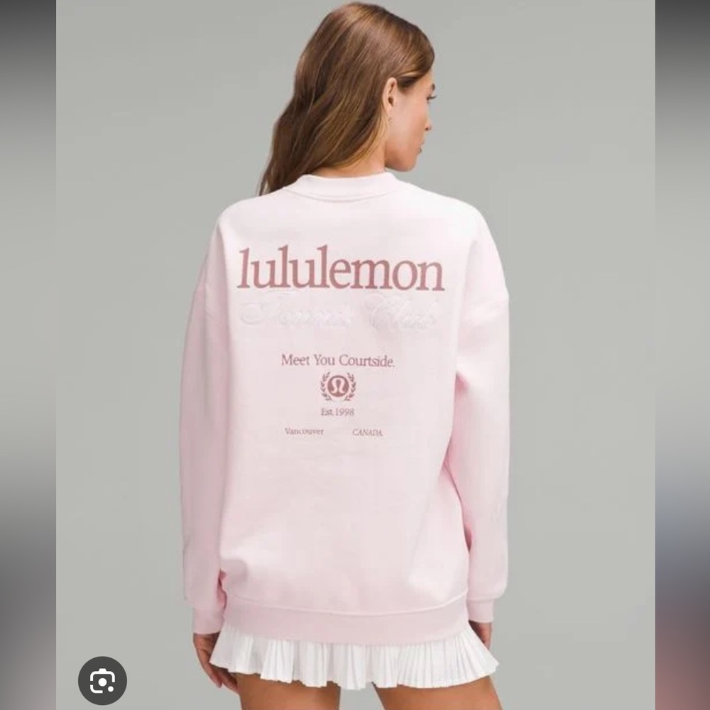 Lululemon Heavyweight Fleece Pullover Tennis Club